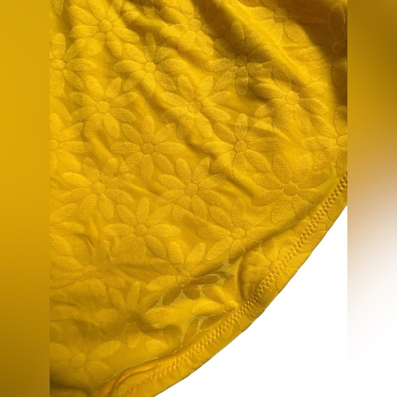 TRINA TURK yellow Joplin Jacquard Cutout Plunge One-Piece Swimsuit plus Size 14 - Picture 14 of 16